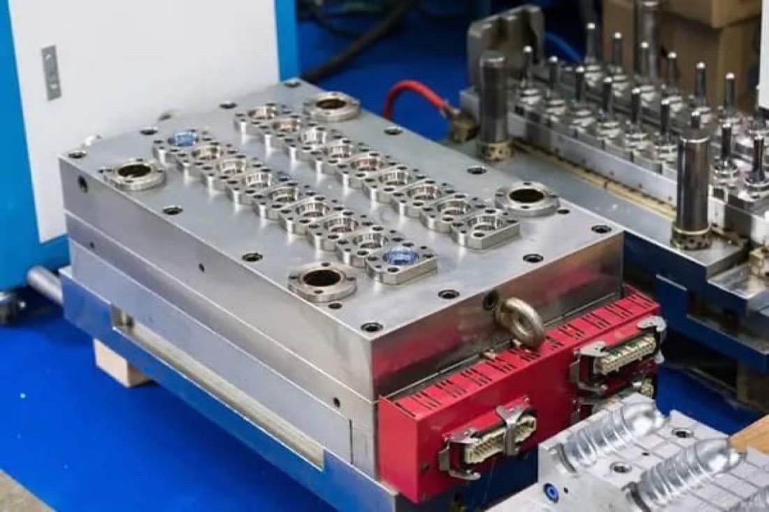 Multi-cavity tooling on the bench in the in-house tool room
