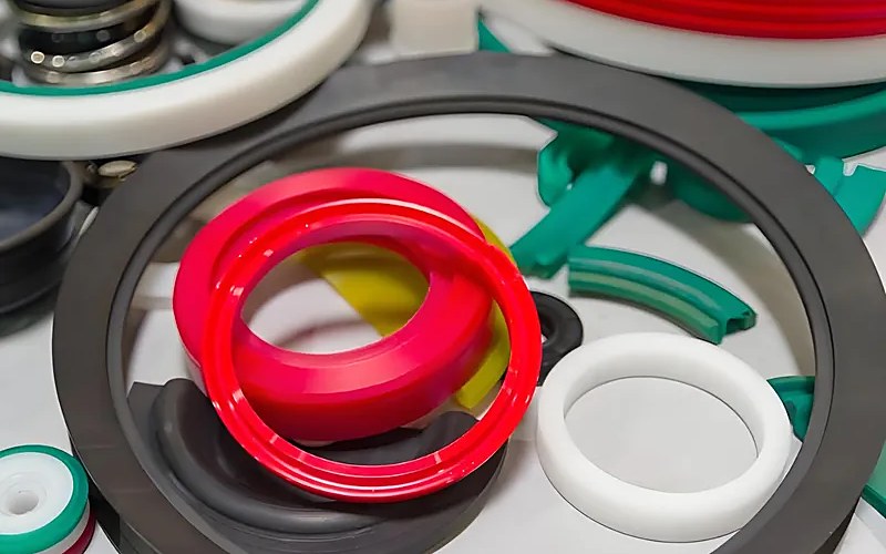 Compression-moulded silicone and rubber seals, gaskets and pads in a range of hardnesses